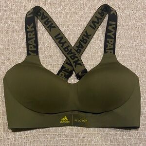 Adidas X Ivy Park Peloton - BR Tape Sports Bra Army / Olive Green - Size Small